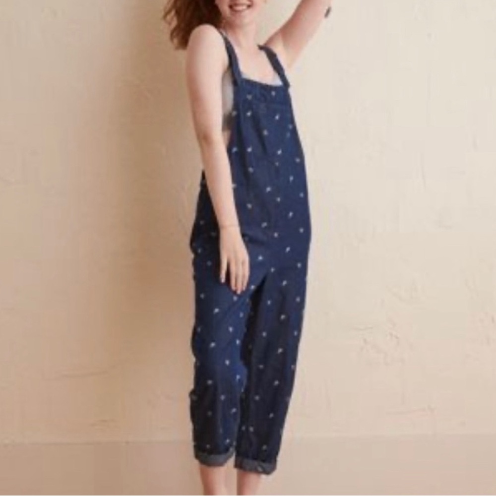 Aerie soft denim overalls